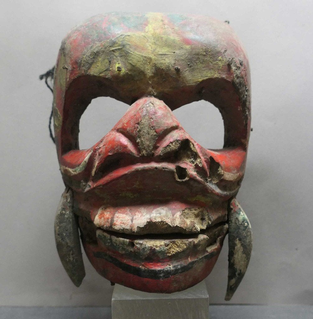 Antiek Tribal masker TP5 Demoon Wayang beeld kunst Indonesie, Ophalen of Verzenden
