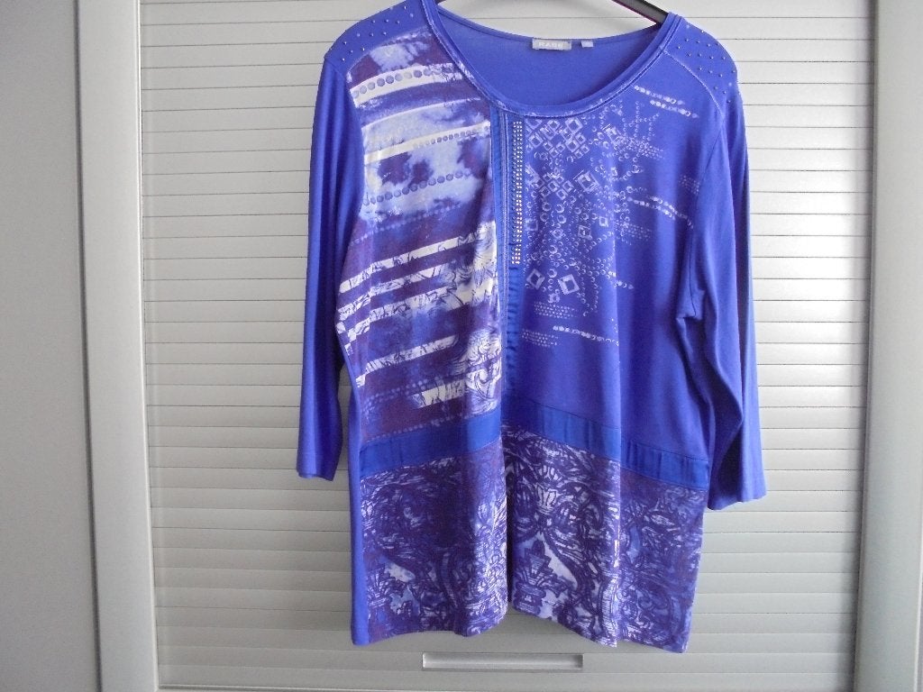 rabe shirt paars/blauw maat 48, Kleding | Dames, Rabe, Blauw, Maat 46/48 (XL) of groter, Ophalen of Verzenden