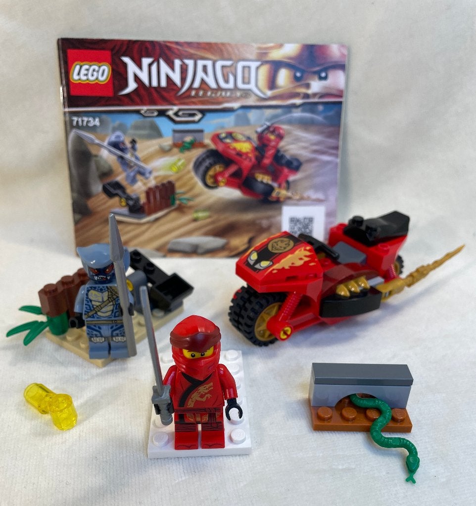 Lego set 71734 Ninjago serie Kay's blade cycle, Lego, Ophalen of Verzenden, Compleet, Zo goed als nieuw