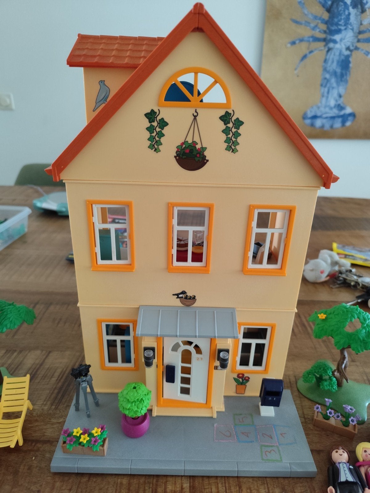 Playmobil huis met tuin en diverse accessoires, Kinderen en Baby's, Speelgoed | Playmobil, Ophalen of Verzenden, Gebruikt