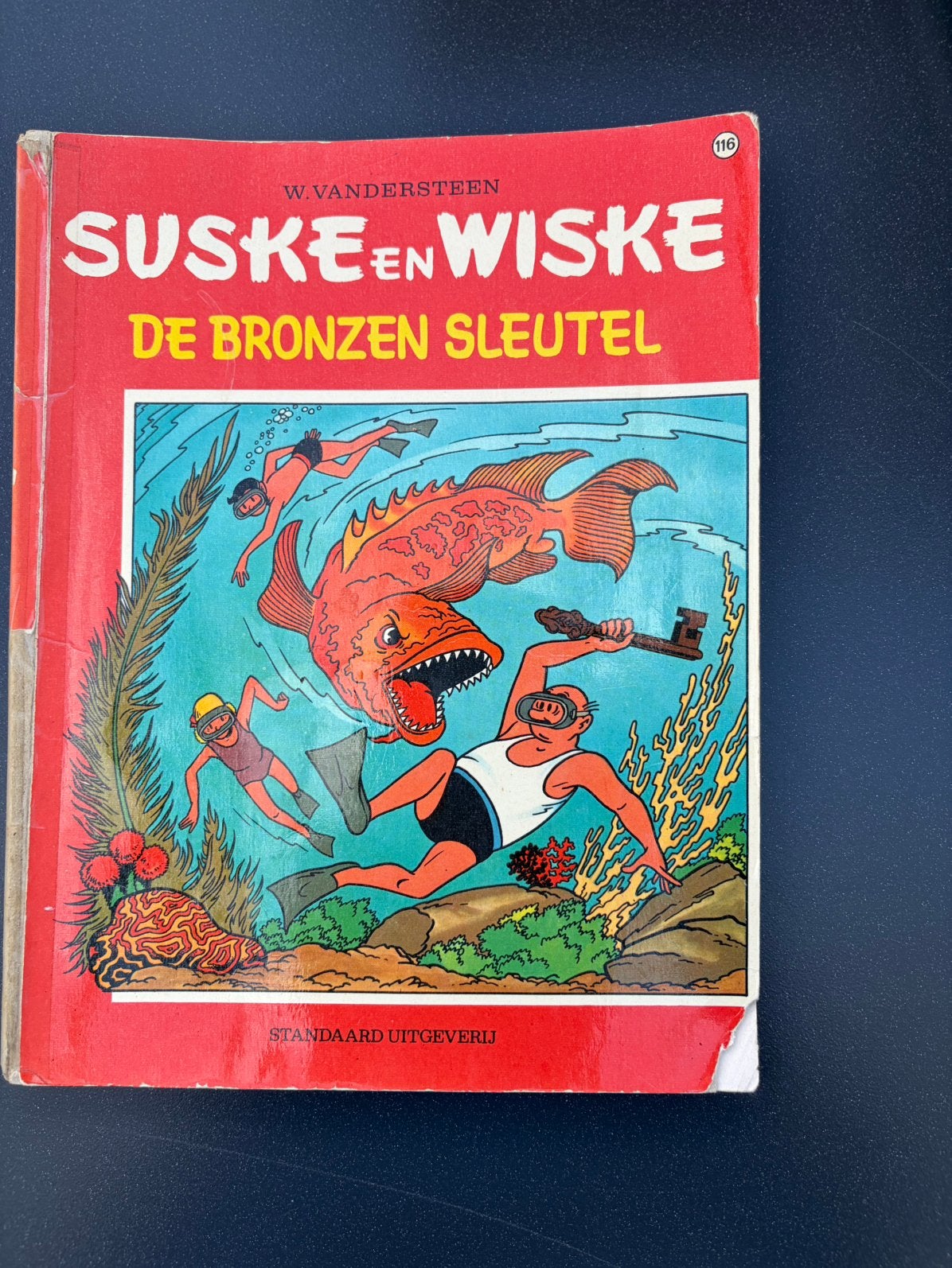 Suske en Wiske De Bronzen Sleutel oude uitgave, Ophalen of Verzenden, Gelezen