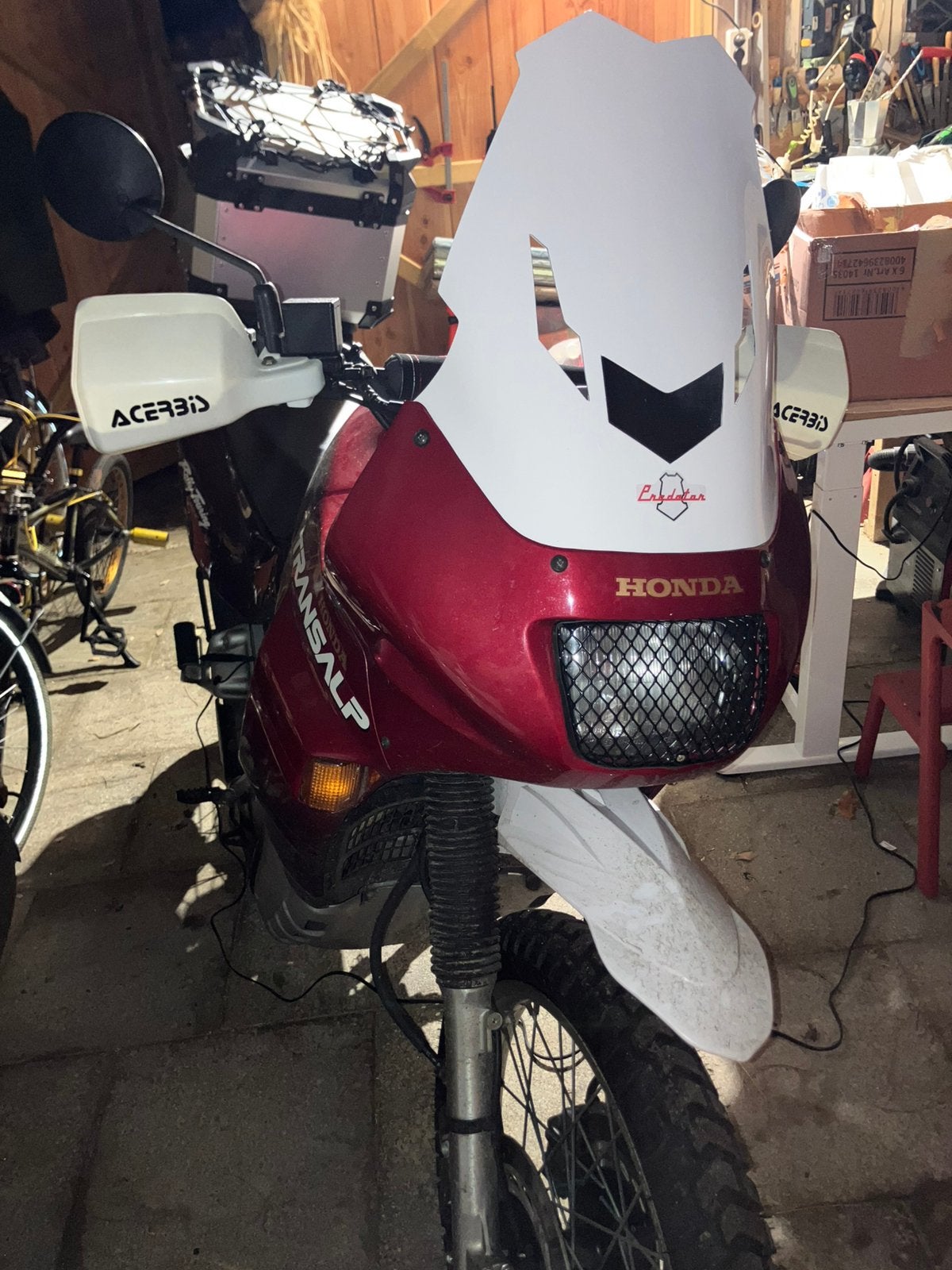 Goffi windscherm Transalp XL600V (1994-1999), Ophalen, Gebruikt