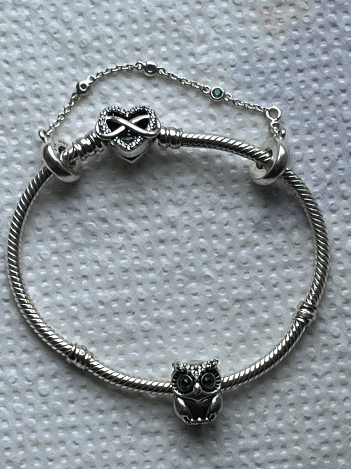 Pandora armband,bedel en veiligheidsketting, Sieraden, Tassen en Uiterlijk, Armbanden, Ophalen of Verzenden, Zo goed als nieuw