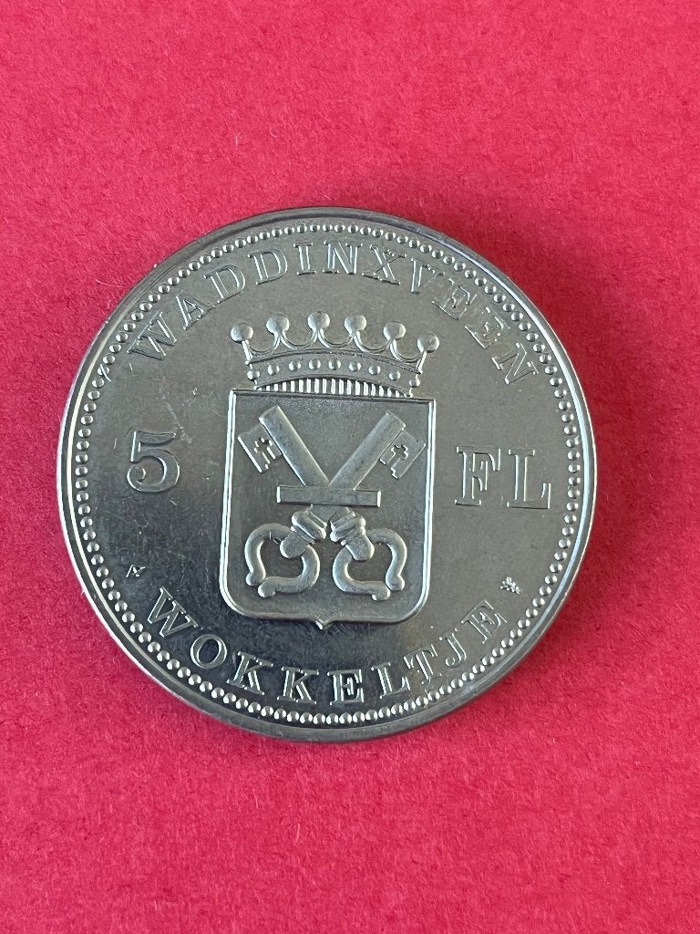 Waddinxveen 5 florijn, Ophalen of Verzenden, Vóór koninkrijk, Losse munt