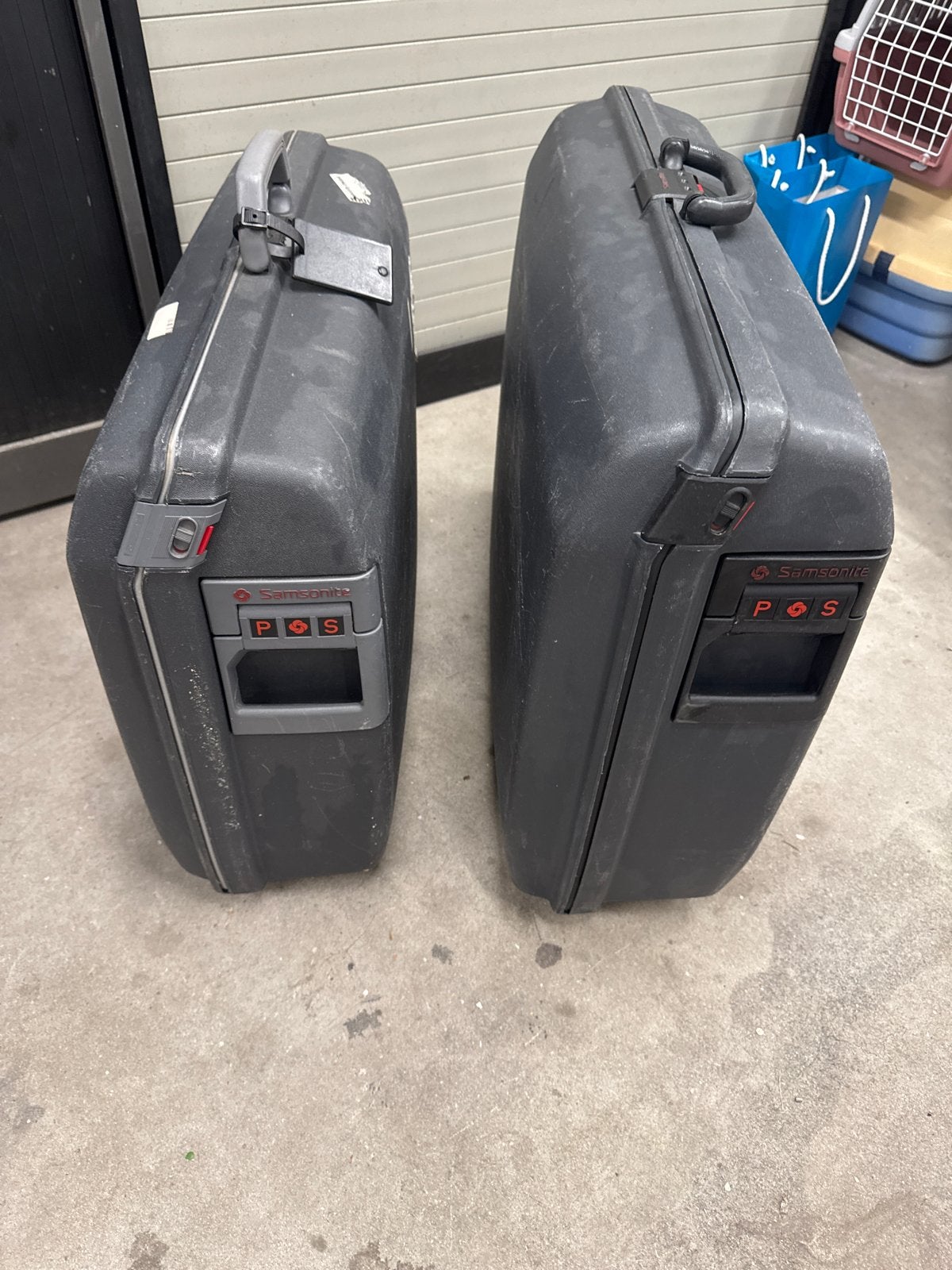 Set van 2 Samsonite koffers - Gebruikt, Ophalen, Gebruikt, Hard kunststof, 45 tot 55 cm