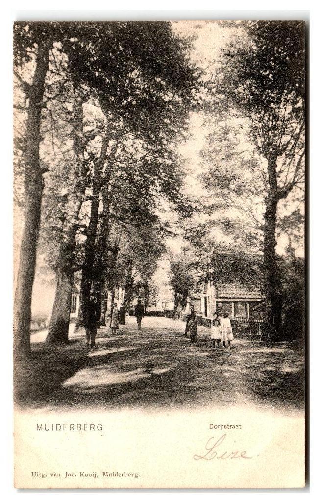 Muiderberg, Dorpstraat, Verzenden, Voor 1920, Gelopen, Noord-Holland