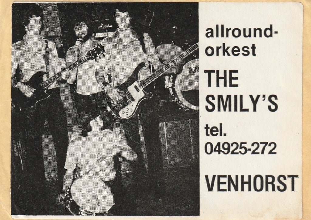 foto Sticker Allround-orkest The Smily's Venhorst € 1,50., Ophalen, Zo goed als nieuw, Foto of Kaart