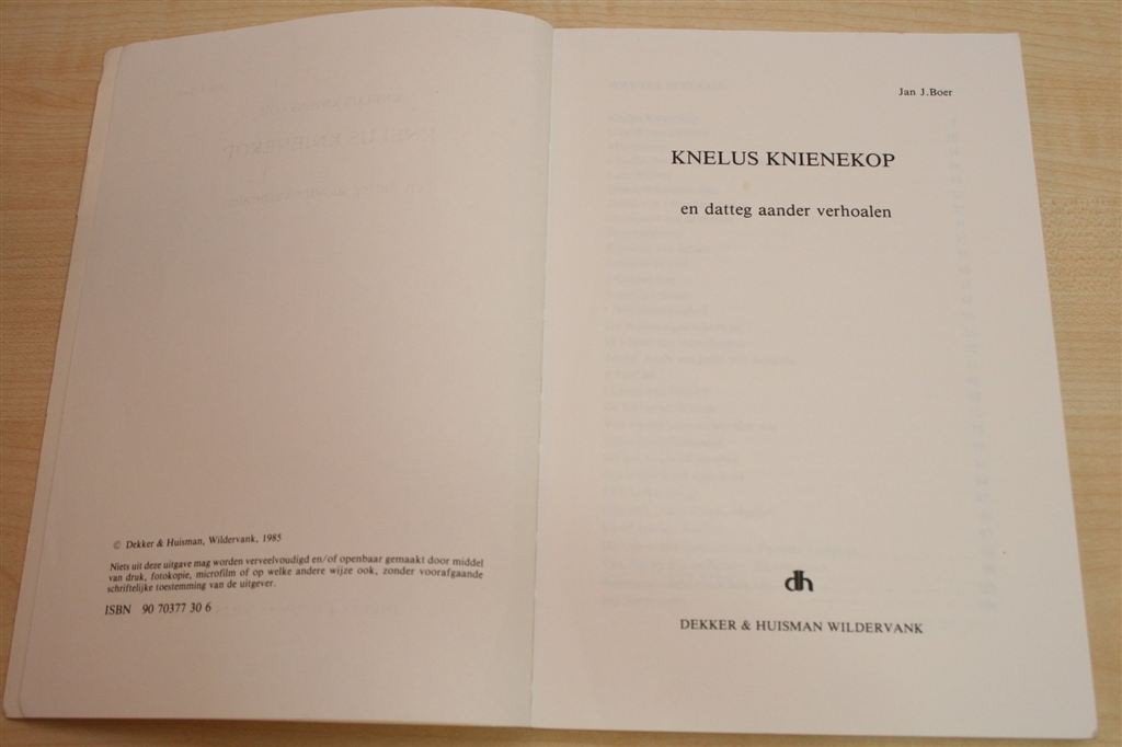 Knelus Knienekop — Groningse Verhalen van Jan J. Boer, Boeken, Ophalen of Verzenden, Gelezen