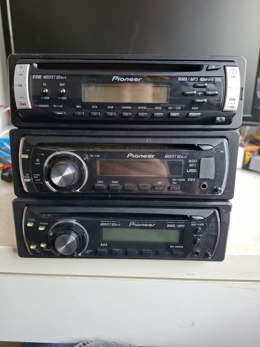 3 goed werkende Pioneer autoradio's, Auto diversen, Ophalen of Verzenden, Gebruikt