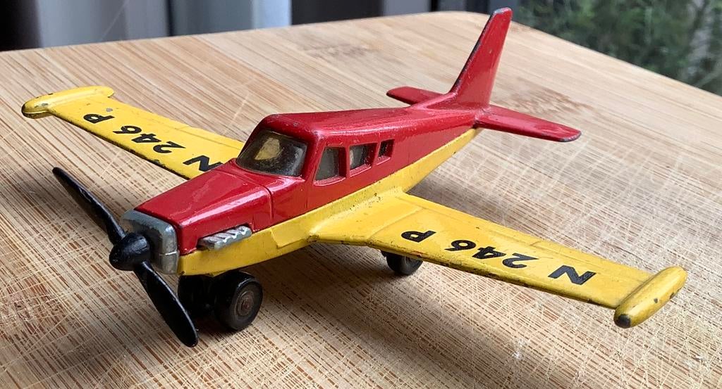 Oude Matchbox Vliegtuig Piper Comanche N246P, Ophalen of Verzenden