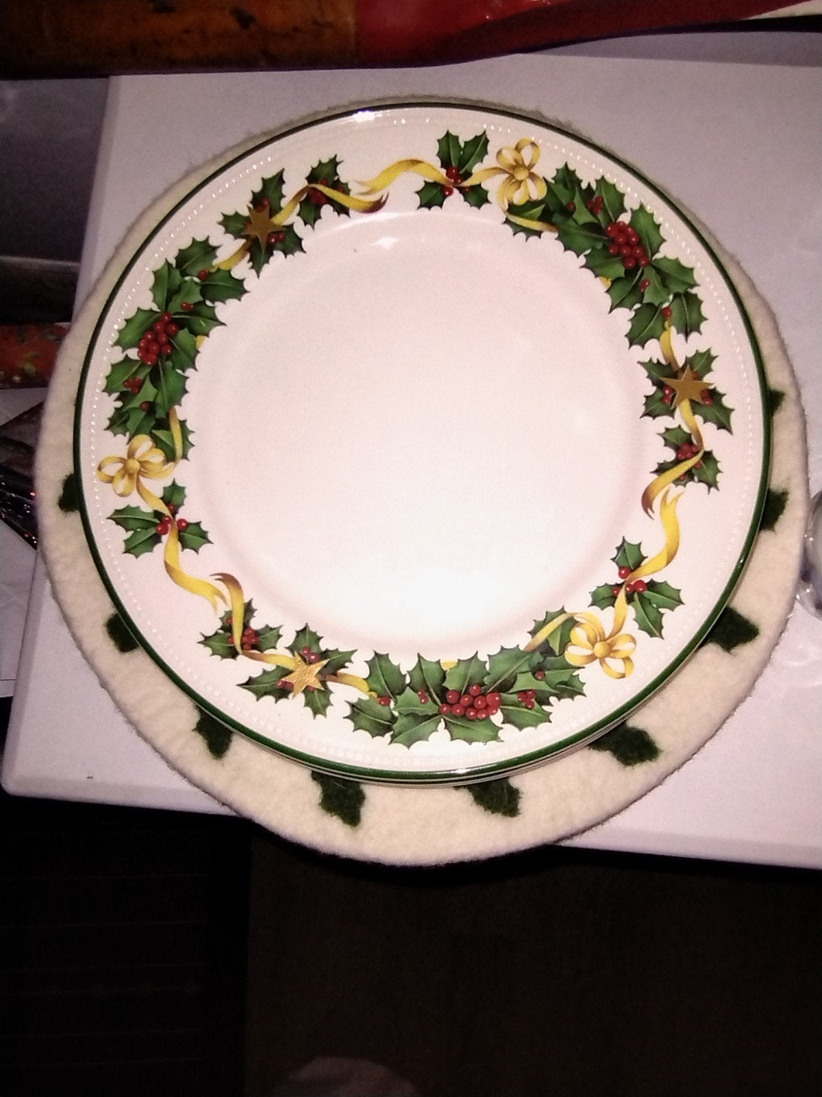 gezocht: royal stafford pearl kerst borden, Ophalen of Verzenden