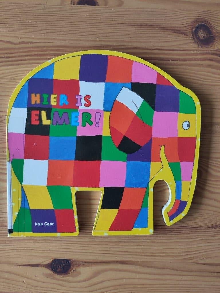 Hier is Elmer!, 3 tot 4 jaar, Ophalen of Verzenden, Zo goed als nieuw, David McKee