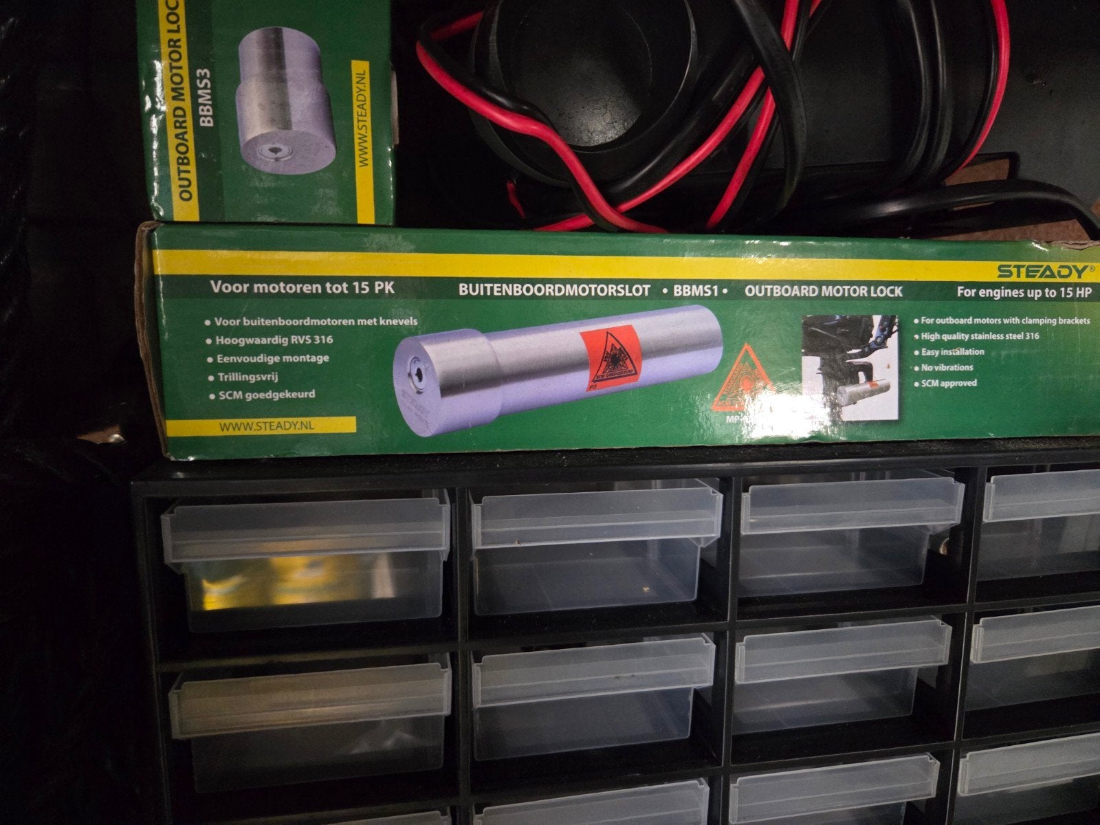 Steady Buitenboordmotorslot SCM gekeurd tot 15 PK, Watersport en Boten, Ophalen of Verzenden, Nieuw, Motor en Techniek