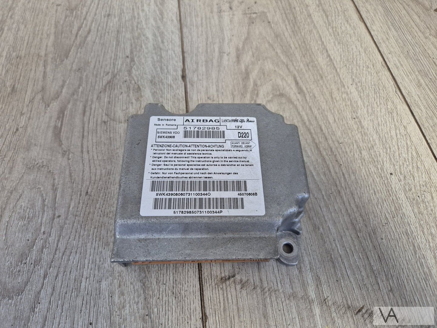 Airbag module computer voor Fiat 500 2007 - 2015 51782985, Auto-onderdelen, Dashboard en Schakelaars, Gebruikt, -, -, Ophalen of Verzenden