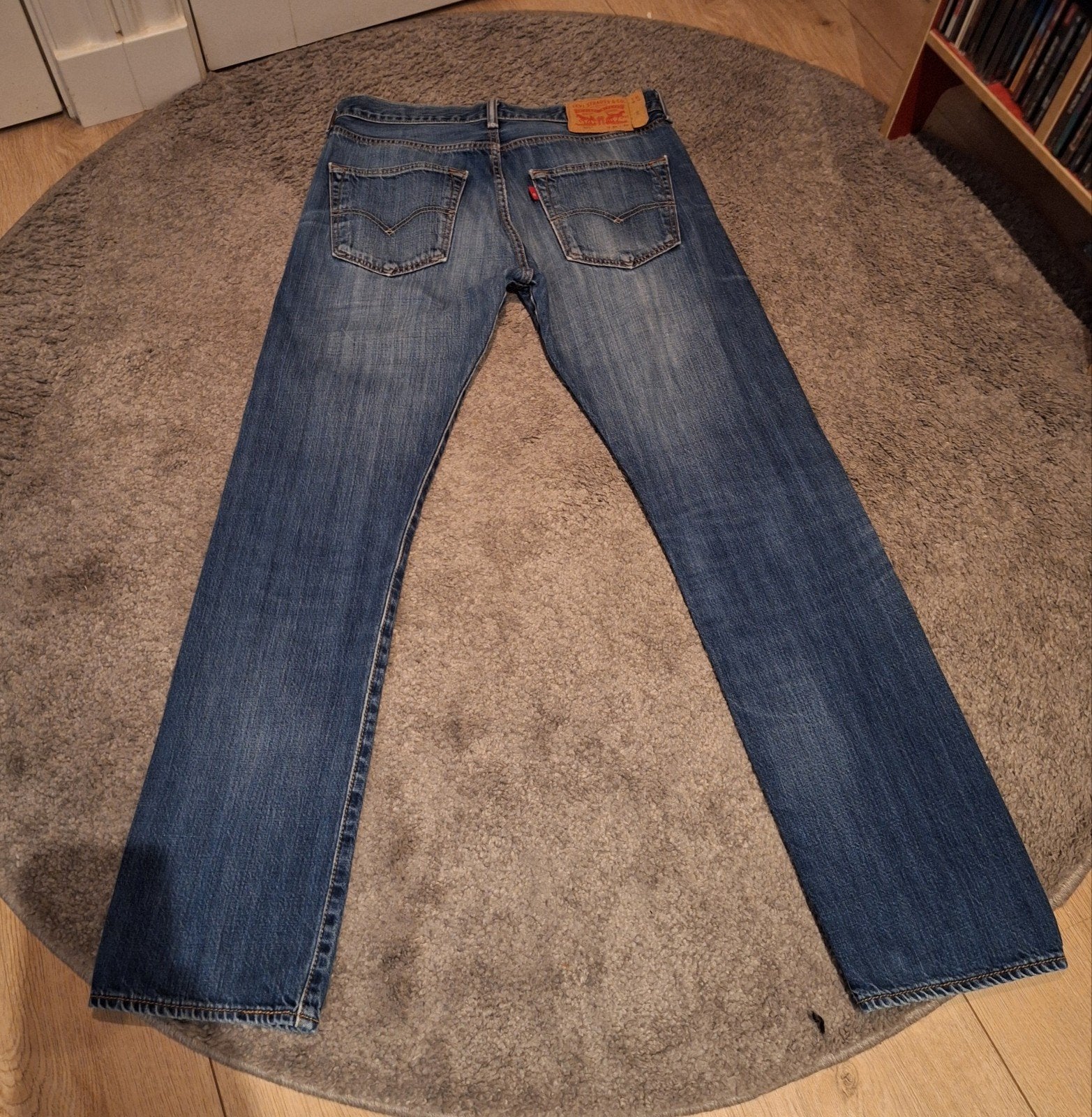 vintage levi's 501 jeans W31 L32, Levi's, Blauw, W32 (confectie 46) of kleiner, Ophalen of Verzenden
