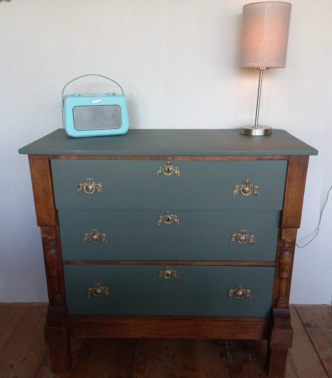 Antieke commode/ladekast, Huis en Inrichting, Kasten | Ladekasten, Ophalen, Gebruikt, 50 tot 100 cm, 3 of 4 laden