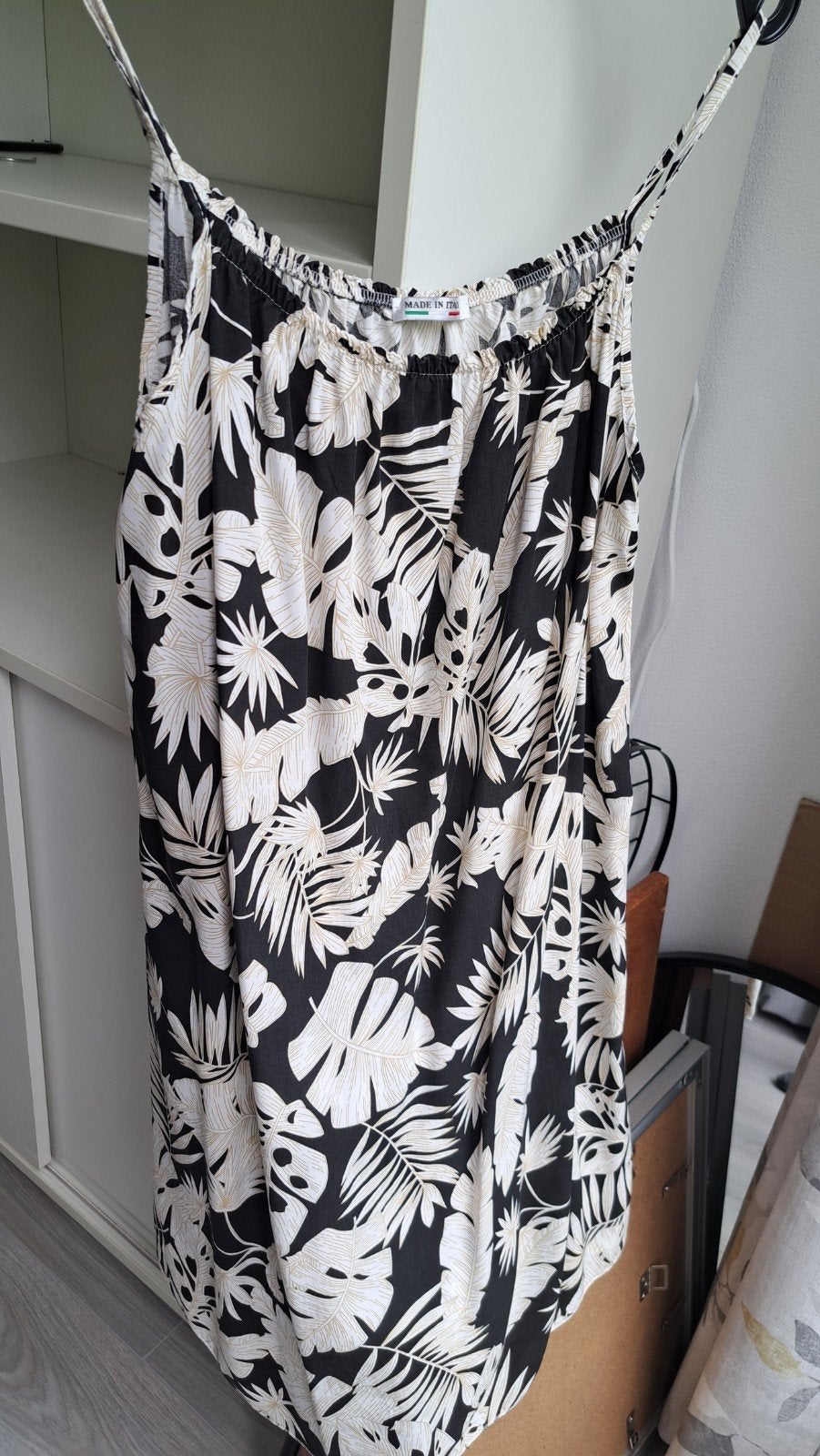 ** Mooi luchtig zomerjurkje one size, Maat 38/40 (M), Wit, Ophalen of Verzenden, Zo goed als nieuw