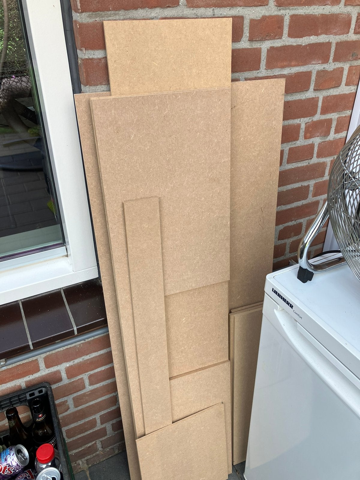 9mm MDF diverse afmetingen, Ophalen, Minder dan 25 mm, Zo goed als nieuw, Plank
