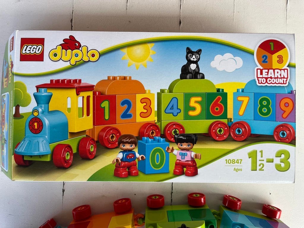 DUPLO 10847 Getallentrein, Compleet, Overige thema's, Ophalen of Verzenden, Zo goed als nieuw