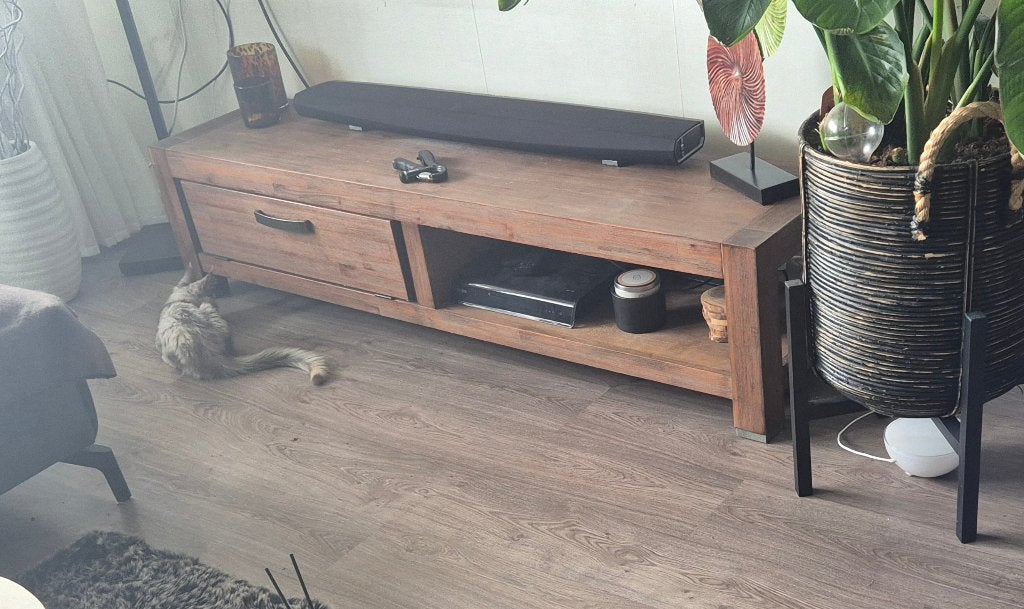 Meubelset acaciahout, Ophalen, Gebruikt, 100 tot 150 cm, Modern