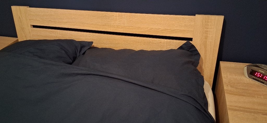 Mooi bed 120x200, Huis en Inrichting, Ophalen, Overige kleuren, Zo goed als nieuw, Twijfelaar