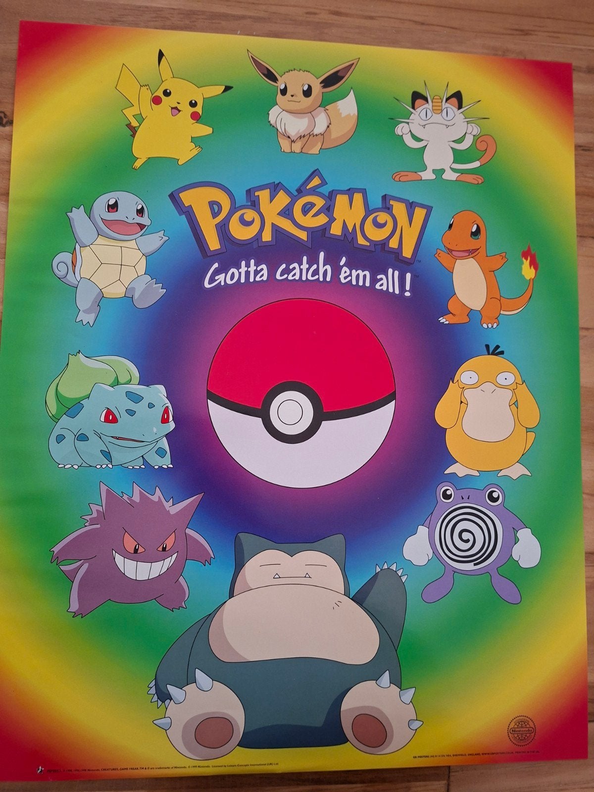 Pokémon Posters Nieuwstaat 40x50cm - Gotta Catch 'Em All!, Verzamelen, Posters, Rechthoekig Staand, Nieuw, Ophalen of Verzenden
