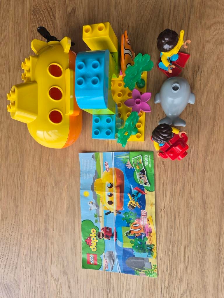 LEGO Duplo Onderzeeër Avontuur 10910, Ophalen, Zo goed als nieuw, Overige merken