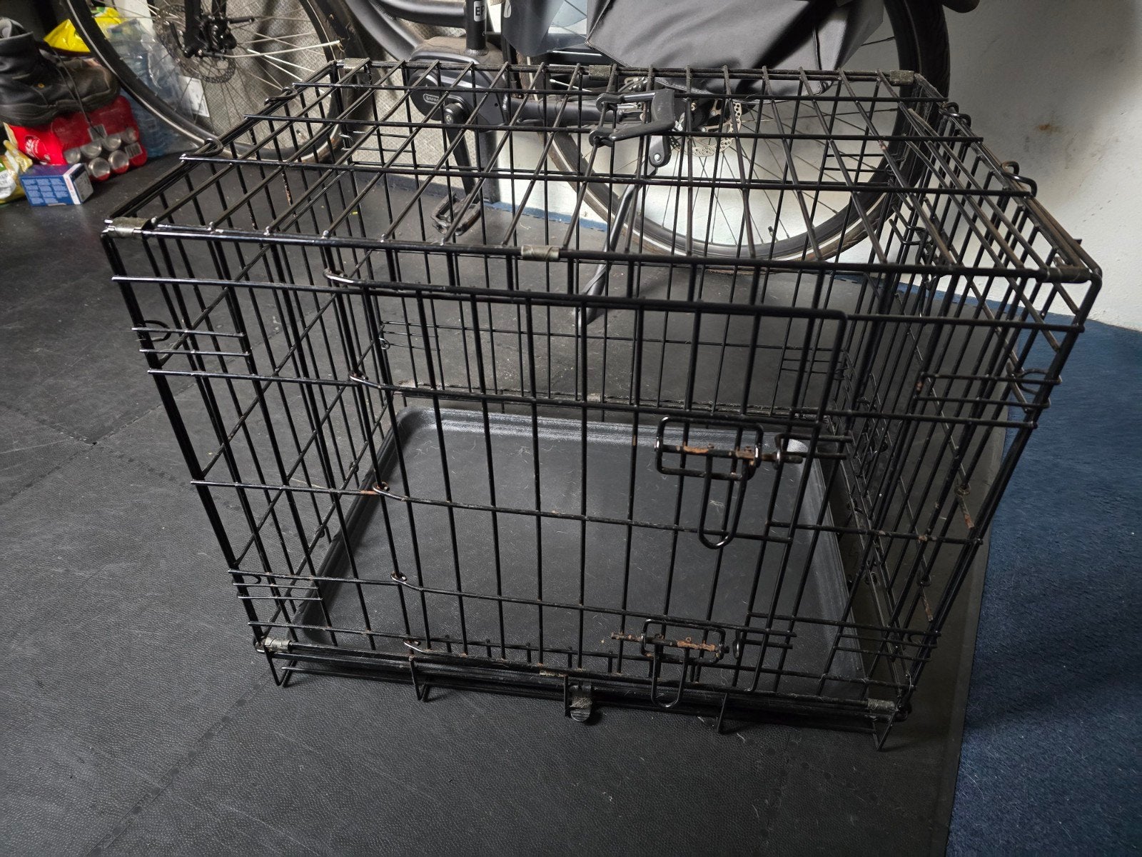 Honden Bench zwart klein, Ophalen, Gebruikt