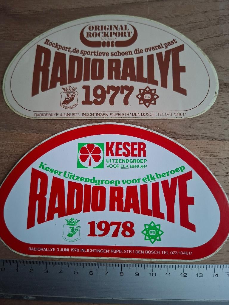 Stickers Rallye 1977 1978, Verzamelen, Stickers, Ophalen of Verzenden, Zo goed als nieuw, Auto of Motor