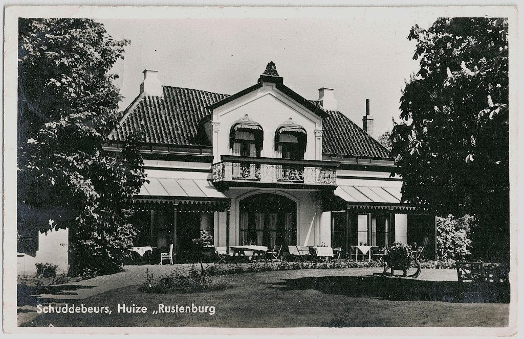 Schuddebeurs (z) huize rustenburg, verstuurd in 1939, Verzenden, 1920 tot 1940, Gelopen, Zeeland