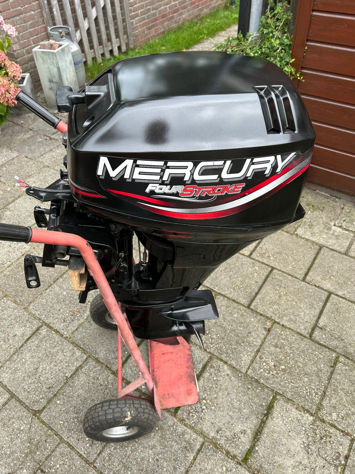 Mercury four stroke 9,9 / 15pk buitenboordmotor benzine, Ophalen, Gebruikt, Motor en Techniek