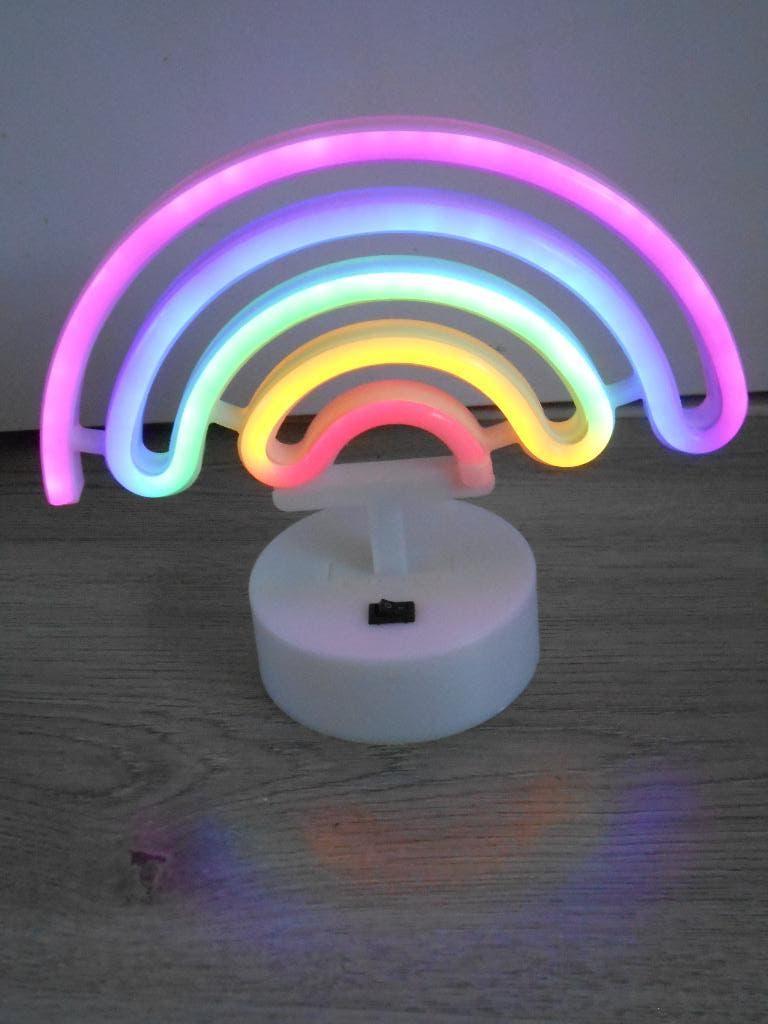neon lamp regenboog, Huis en Inrichting, Lampen | Wandlampen, Ophalen of Verzenden, Zo goed als nieuw, Kunststof