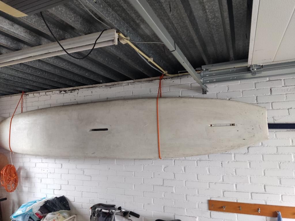 Windsurfer surfplank, Watersport en Boten, Windsurfen, Gebruikt, Plank, Tabou, 300 cm of meer, Met vin(nen), Inklapbaar zwaard