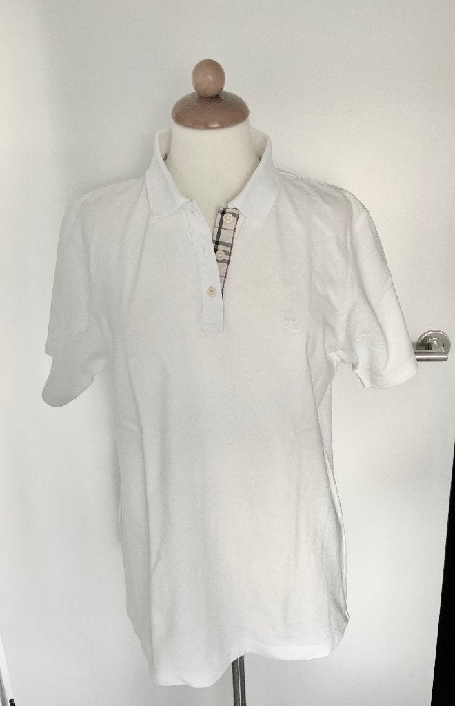 shirt, Burberry , maat XL, Kleding | Dames, T-shirts, Zo goed als nieuw, Maat 46/48 (XL) of groter, Wit, Korte mouw, Ophalen of Verzenden