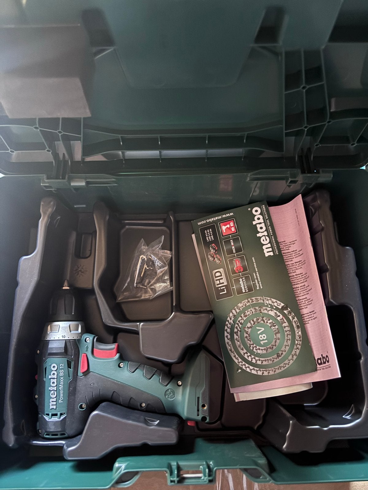Metabo PowerMaxx BS 12 Boormachine - Nieuw in Koffer, Boormachine, Variabele snelheid, Nieuw, Ophalen of Verzenden