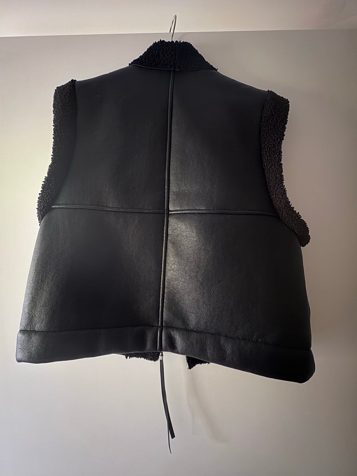 Geisha Leren Dames Bodywarmer Zwart - Maat L/40, Ophalen of Verzenden, Zo goed als nieuw, Maat 38/40 (M), Zwart