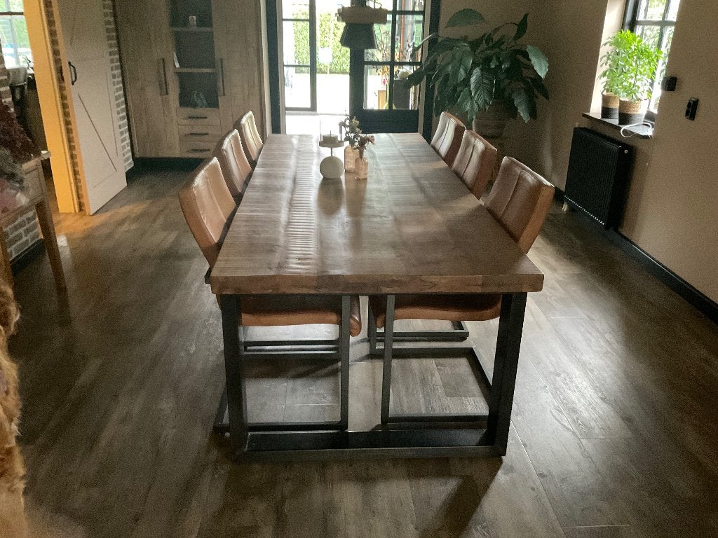 Eethoek en stoelen, Ophalen, Gebruikt, Industriële, 6 tot 8 stoelen