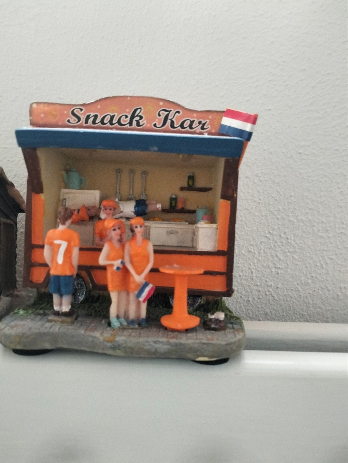 Uniek Snack Karretje - Oranje Fan Decoratie, Ophalen of Verzenden, Gebruikt