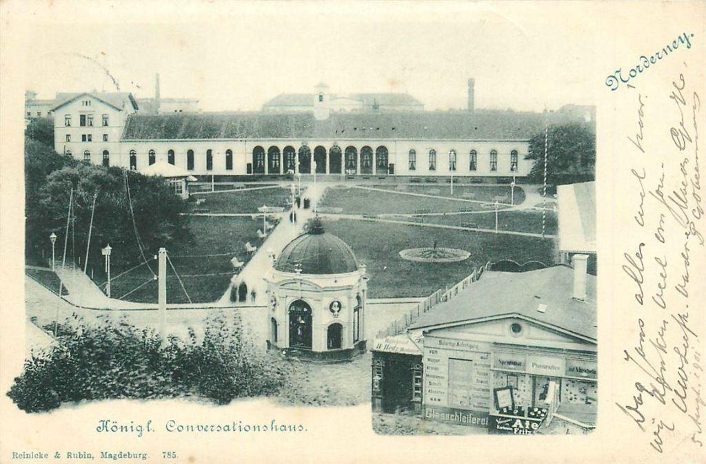 701-308-007 Norderney Conversationshaus, Verzamelen, Ansichtkaarten | Buitenland, Duitsland, Voor 1920, Verzenden