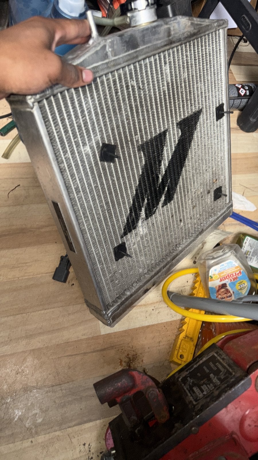 K swap radiator 32mm slang aansluitingen, Ophalen of Verzenden, Gebruikt