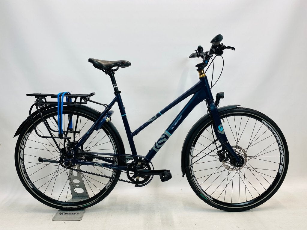 GUDEREIT 11 damesfiets L-57cm – naafdynamo – CDX riem –, Overige merken, Versnellingen, Zo goed als nieuw, Schijfrem