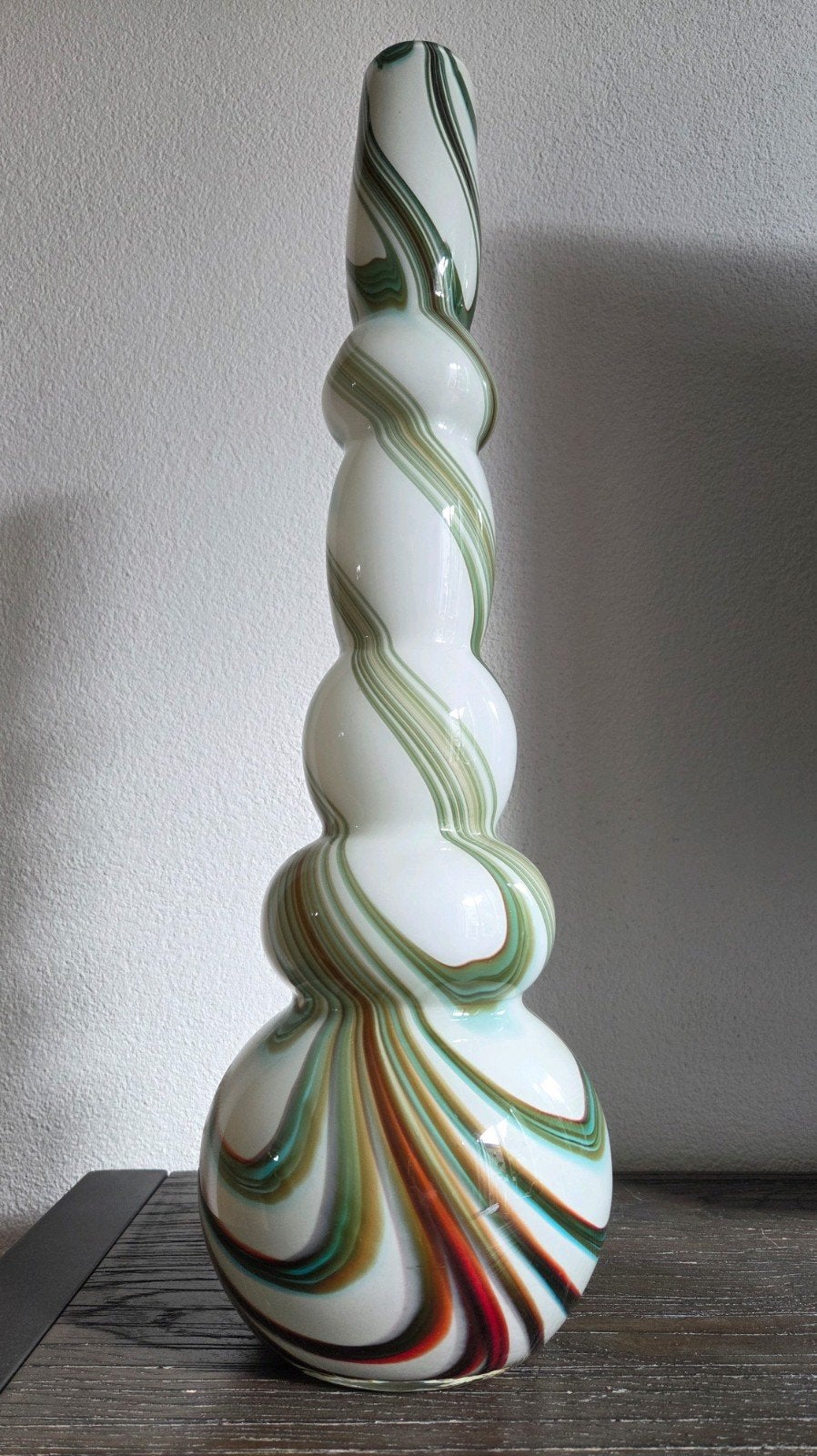 XL vintage Murano vloervaas (57cm) Carlo Moretti/ opaline, Ophalen