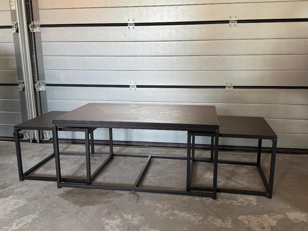 Drie bijzettafels, Huis en Inrichting, Ophalen, Minder dan 45 cm, Minder dan 55 cm, Gebruikt