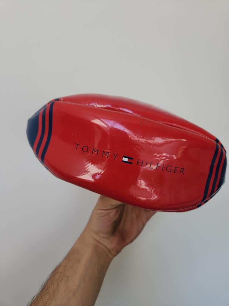 Tommy Hilfiger rugbybal - Rood/Blauw, Ophalen of Verzenden, Gebruikt