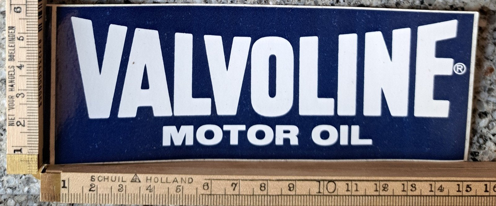Vintage sticker Valvoline motor oil smeermiddelen logo merk, Ophalen of Verzenden, Zo goed als nieuw, Auto of Motor