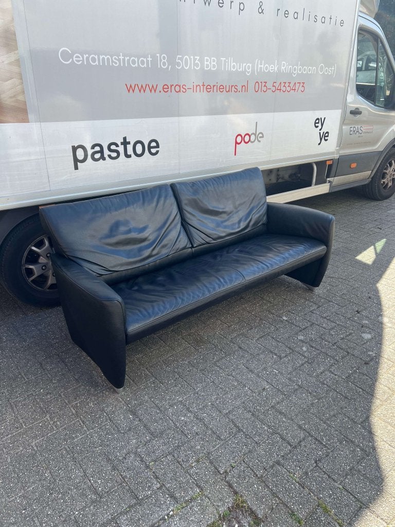 !inruil! - Jori - Angel - zwart leder - bankstel, Gebruikt, Jori, 150 tot 200 cm, Niet ingevuld