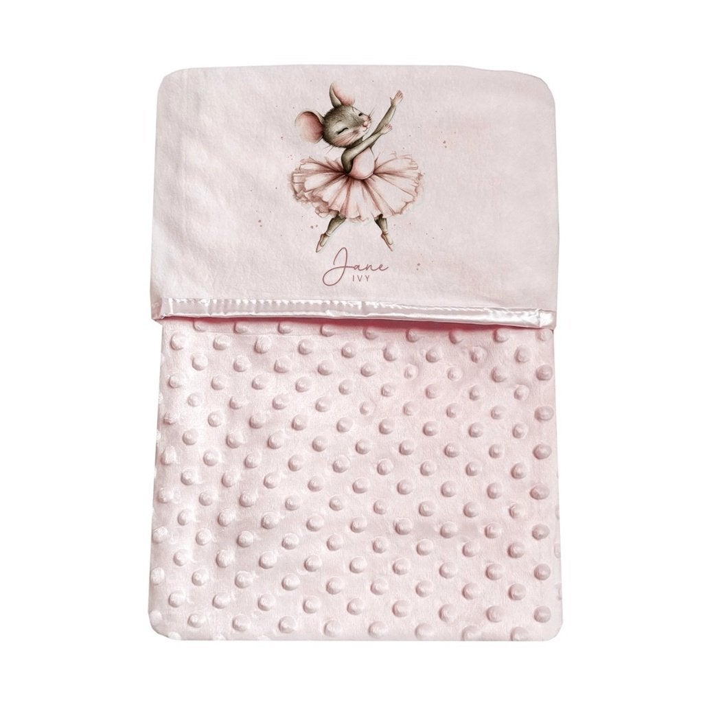 kraamcadeau geboorte baby Blush baby wiegdeken ballerina
