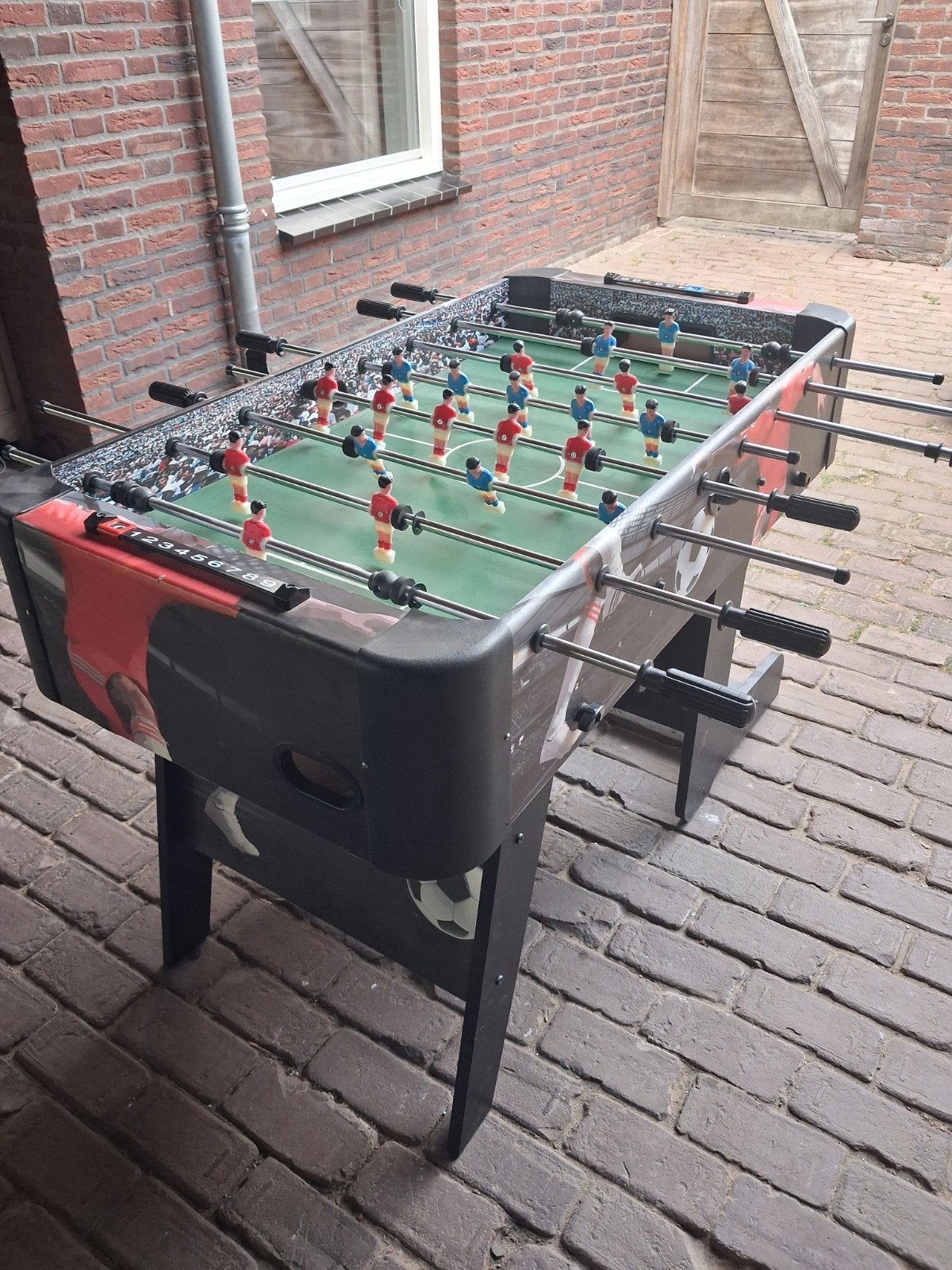 kinder voetbaltafel, Ophalen, Gebruikt