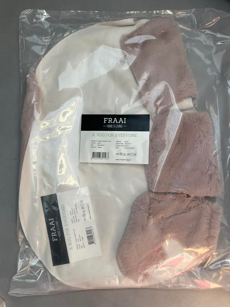 Vloerkleed kinderen olifant roze, 50 tot 100 cm, Nieuw, Overige vormen, Overige kleuren