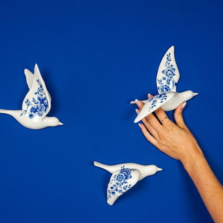 Wanddecoratie van Heinen Delfts Blauw. Moederdag Tip !, Meerkleurig, Steen/keramiek, Ophalen of Verzenden, Overige stijlen